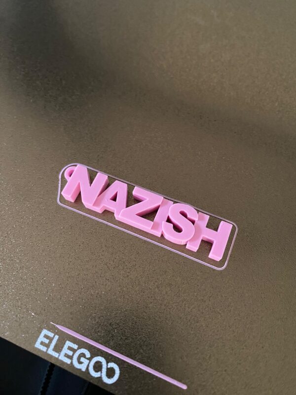 3D Printed Name Keychain