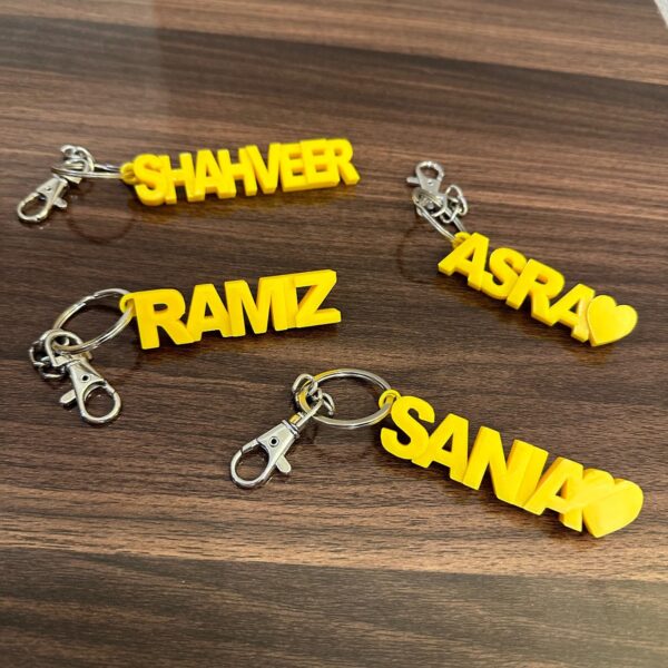 3D Printed Name Keychain