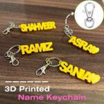 3D Printed Name Keychain