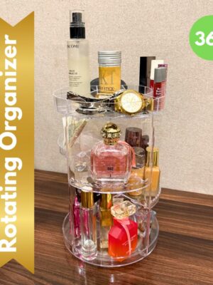 360° Transparent Rotating Acrylic Makeup/Cosmetic Organizer