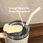 Glossy 1Litre Stainless Steel Tumbler with Straw