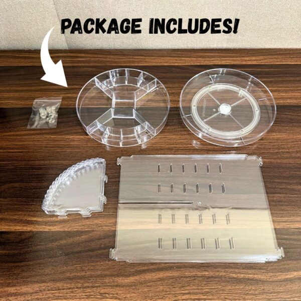 360° Transparent Rotating Acrylic Makeup/Cosmetic Organizer