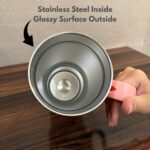 Glossy 1Litre Stainless Steel Tumbler with Straw