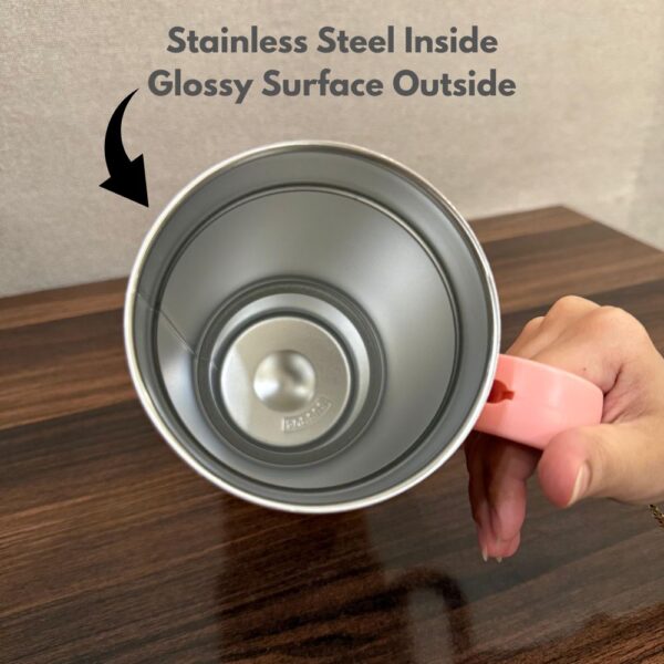 Glossy 1Litre Stainless Steel Tumbler with Straw