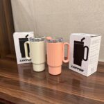 Glossy 1Litre Stainless Steel Tumbler with Straw
